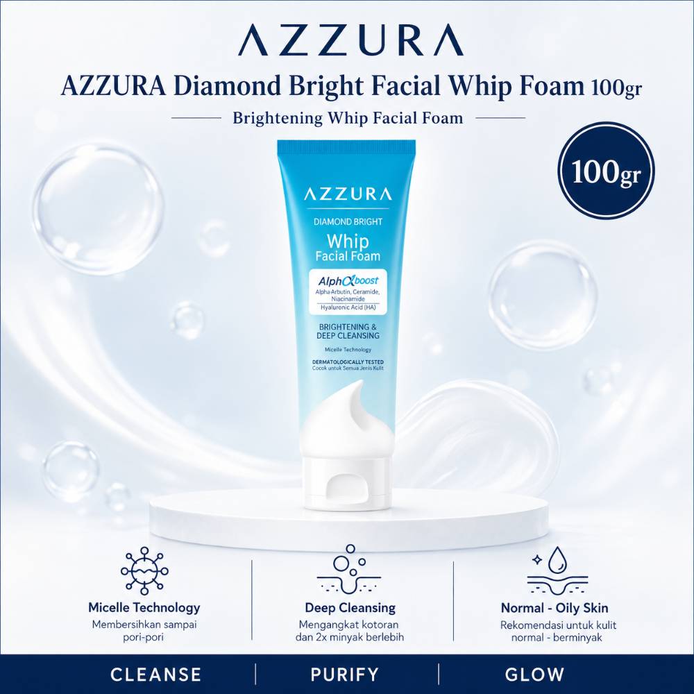 AZZURA Diamond Bright Facial Whip Foam 100gr